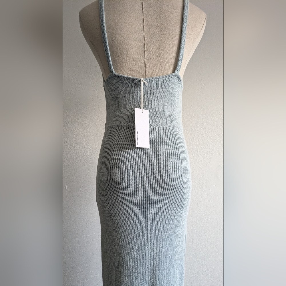 Reformation Elegant Knit Maxi Dress in Light Blue - Picture 6 of 9